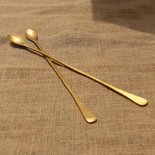 Pebbled Cocktail Spoon